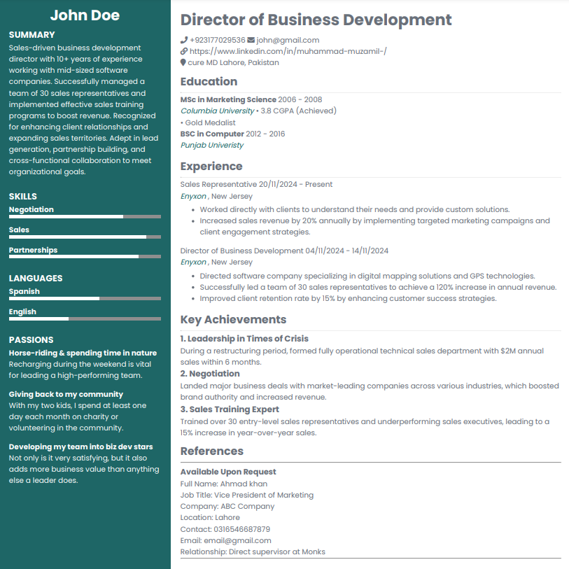 CV Scoring and Recommendations